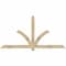 Ekena Millwork Redmond Rough Sawn Timber Gable Bracket, Douglas Fir, 84"W x 42"H x 4"D x 4"F, 12/12 Pitch GBW084X42X0404RED00RDF - alternate 1